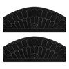 Semicircular European Pattern Stair Step Mat Anti-slip Sticker Step Mat European Style Embossed Household Solid Wood Spiral Stai 4
