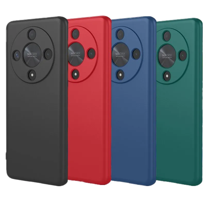 Coque en silicone liquide souple TPU pour Honor Magic 6 Lite Magic 5 Pro X9b X9a Housse de protection Fundas Coque Capa_voghion.com