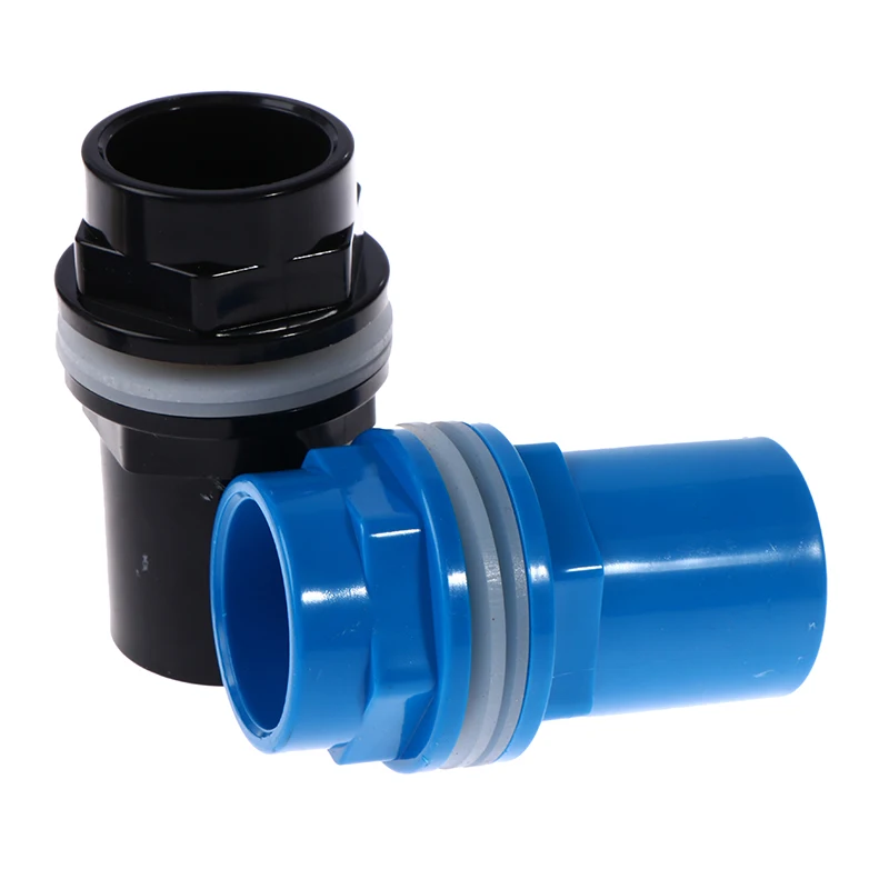 Connettore Di Drenaggio Per Acquario In PVC, Giunto A Compressione. Multicolore, Universale. Nuovo, Per Tubi Scarico Acqua. Marca Generica.