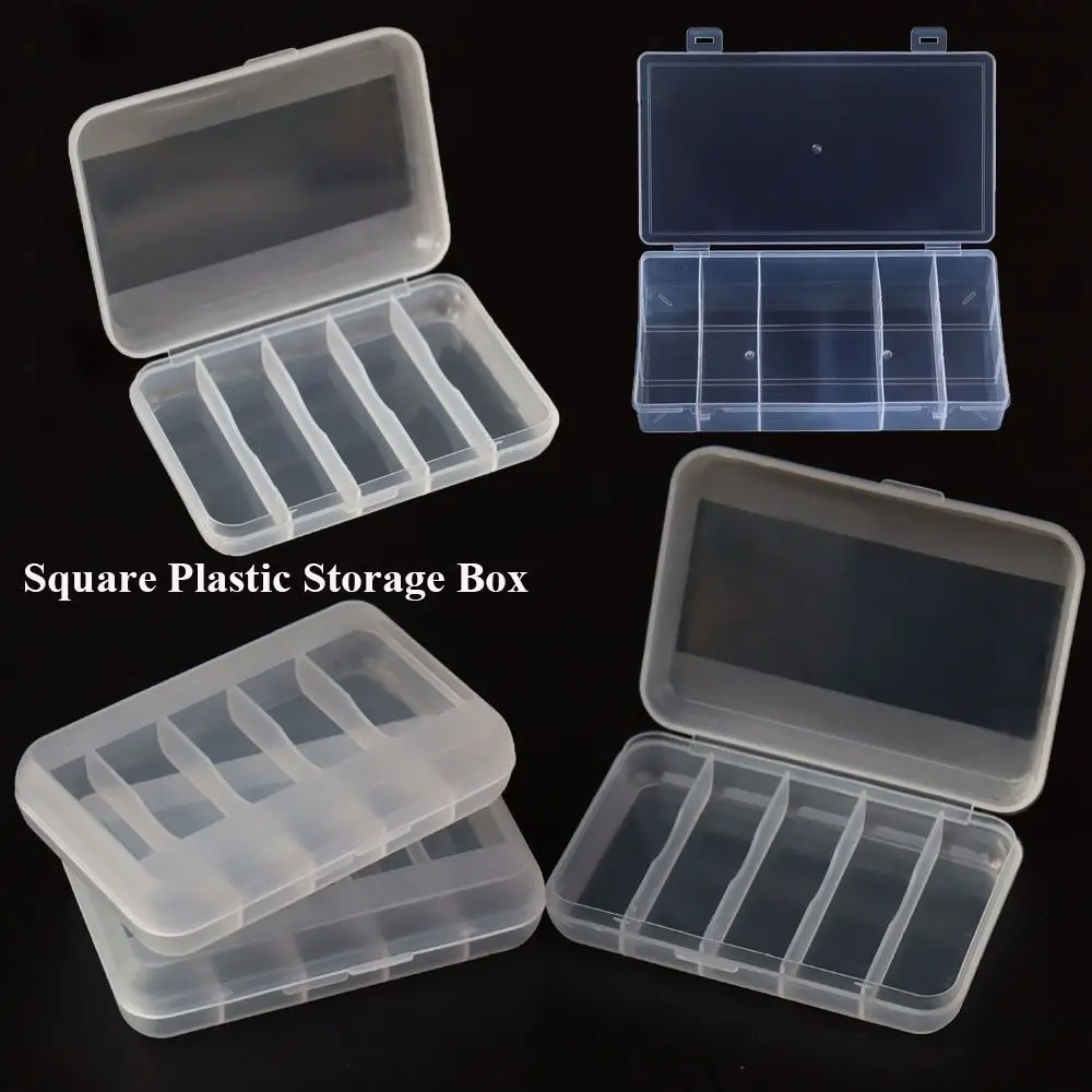 5/10X Mini Plastic Clear Square Storage Box for Collecting Small Items  3.5*3.5Cm