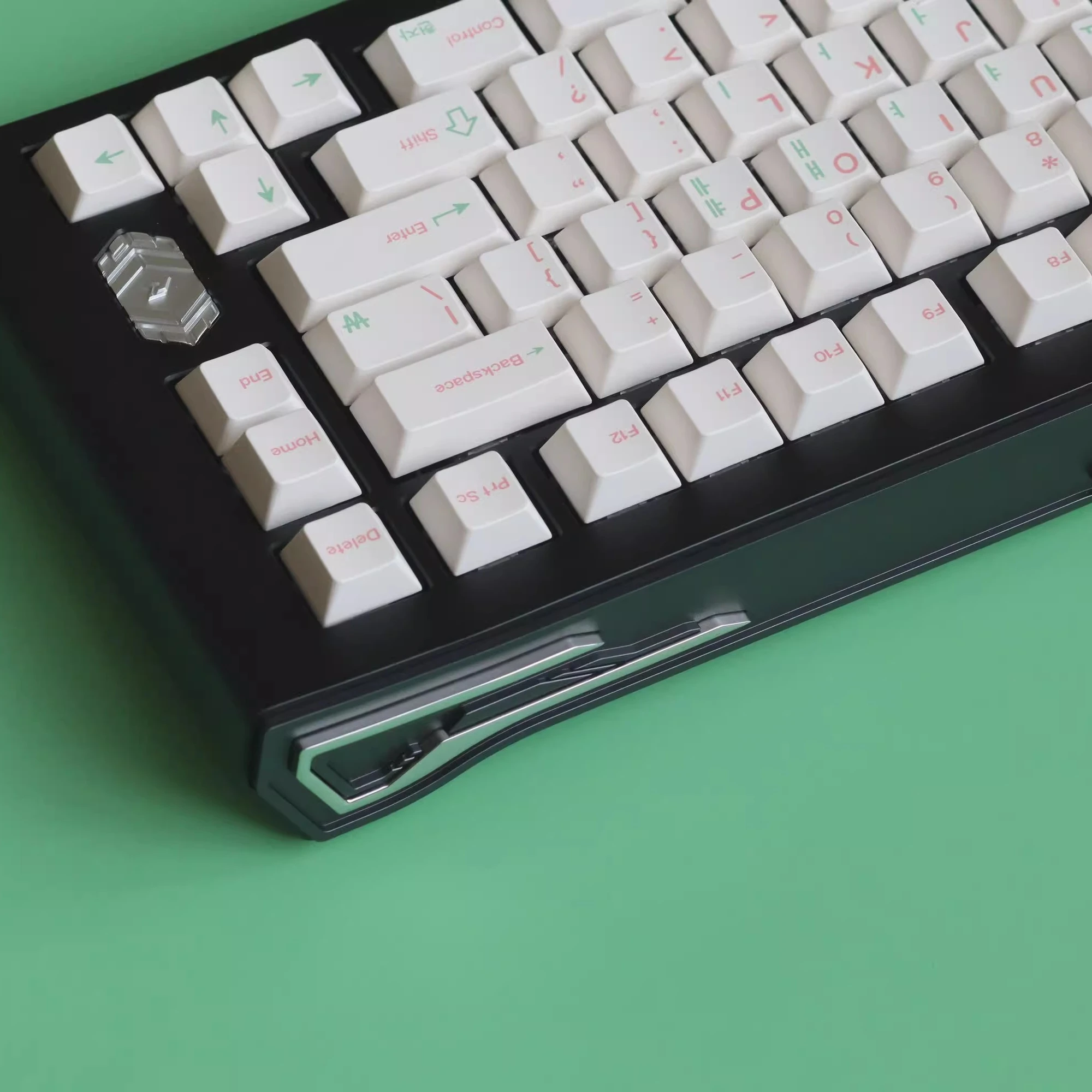 Teclado Coreano Rosa Verde Pbt Sublimação de Corante Perfil Cereja Keycap Lightproof For mx Switch Teclado Mecânico Conjunto - Imagem 5