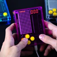 Console de jeu électronique à 7 pixels, Kit de bricolage, 51 microcontrôleurs, jeu de puzzle pour les amateurs d'électronique pour apprendre à souder le bricolage 6
