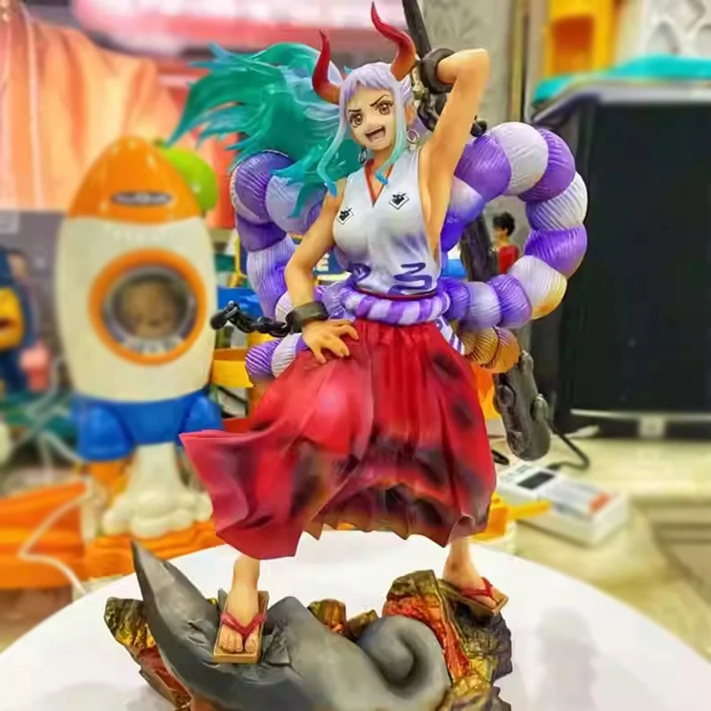 One Piece Yamato Figures Kaidou Figlia Yamato L'Isola Di Ghost Girl Action Figures 26Cm Pvc Model Collection Giocattoli Regali