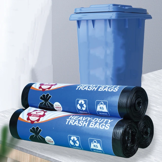 Large Garbage Bag 80 L Household Commercial Black Thickened Point