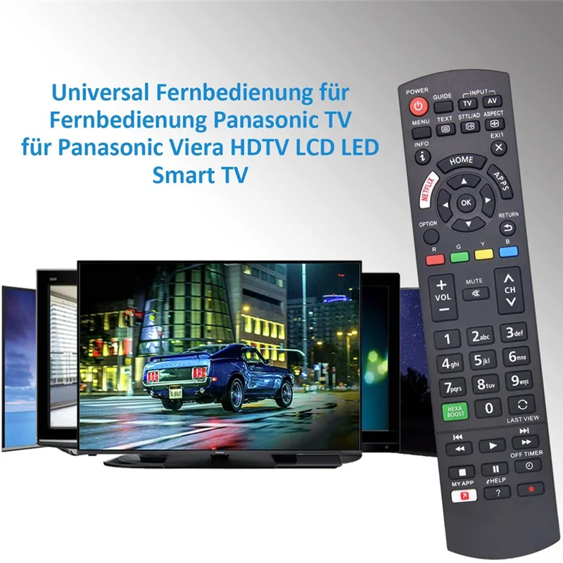 Hot sale Universal Remote Control for TV Remote Control for Viera LCD LED 3D TV with , My App Buttons
