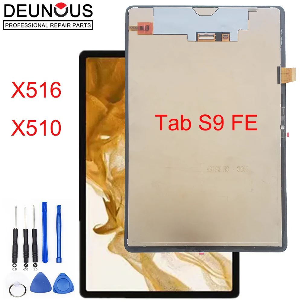 Lcd Display Touch Screen Montagem Completa Samsung Galaxy Tab s9 fe X516 Sm-x516b X510 10.9 Tablet de Nova Qualidade