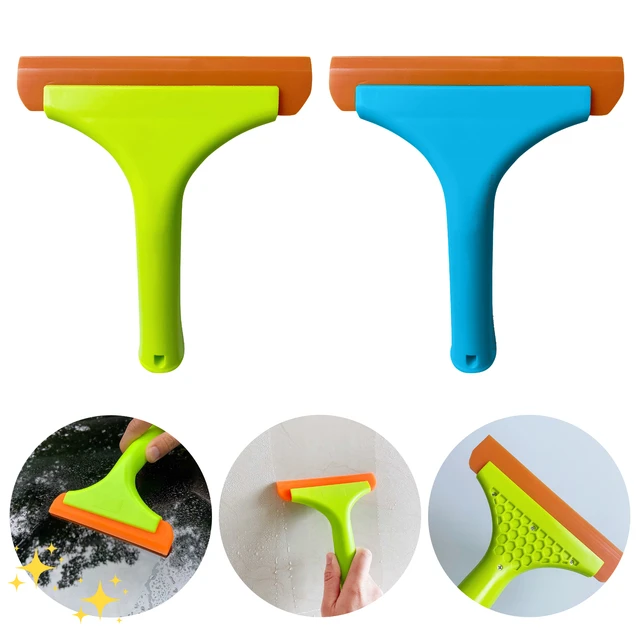 2023 Super Flexible Silicone Squeegee Auto Water Blade Water Wiper Shower  Squeegee Long Handle for Car Windshield Window - AliExpress