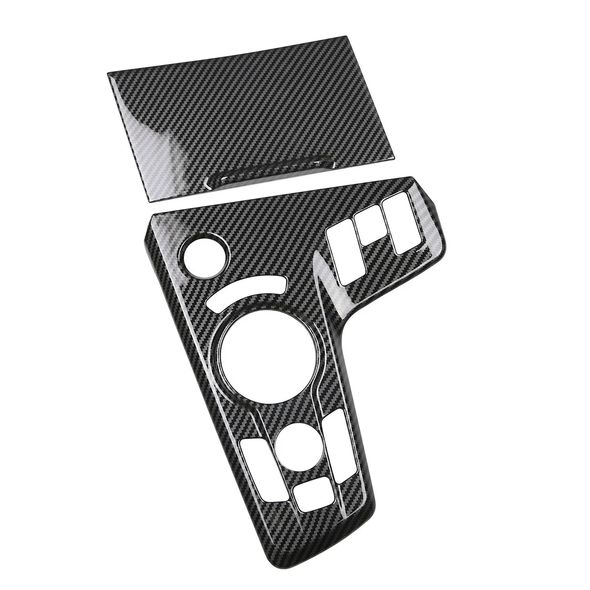 

2Pcs Carbon Fiber Car Center Console Gear Shift Panel Cover Frame Sticker Trim for Kia Sportage NQ5 2022