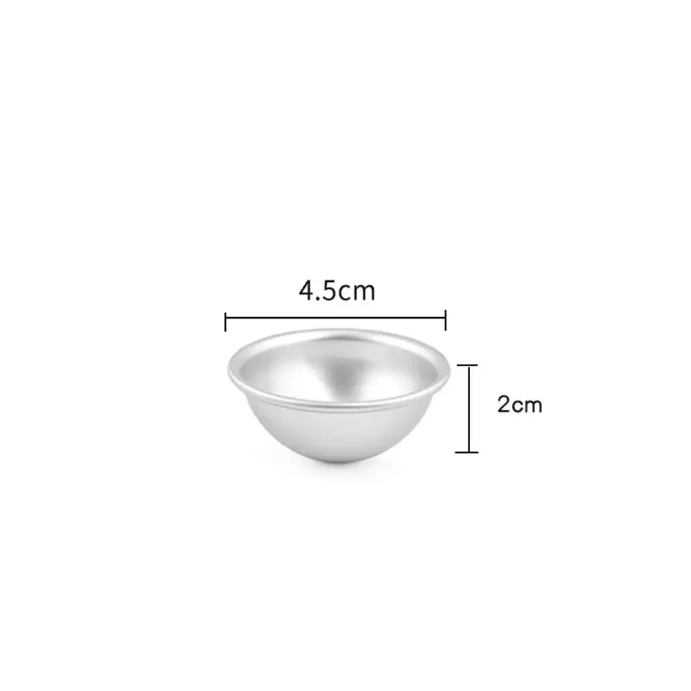 Aluminium Alloy Daifuku Dessert Mould Half Round 3D Mould Mochi Mold Snowball Dessert Cake Pastry Bomb Mould Kitchen Accessories