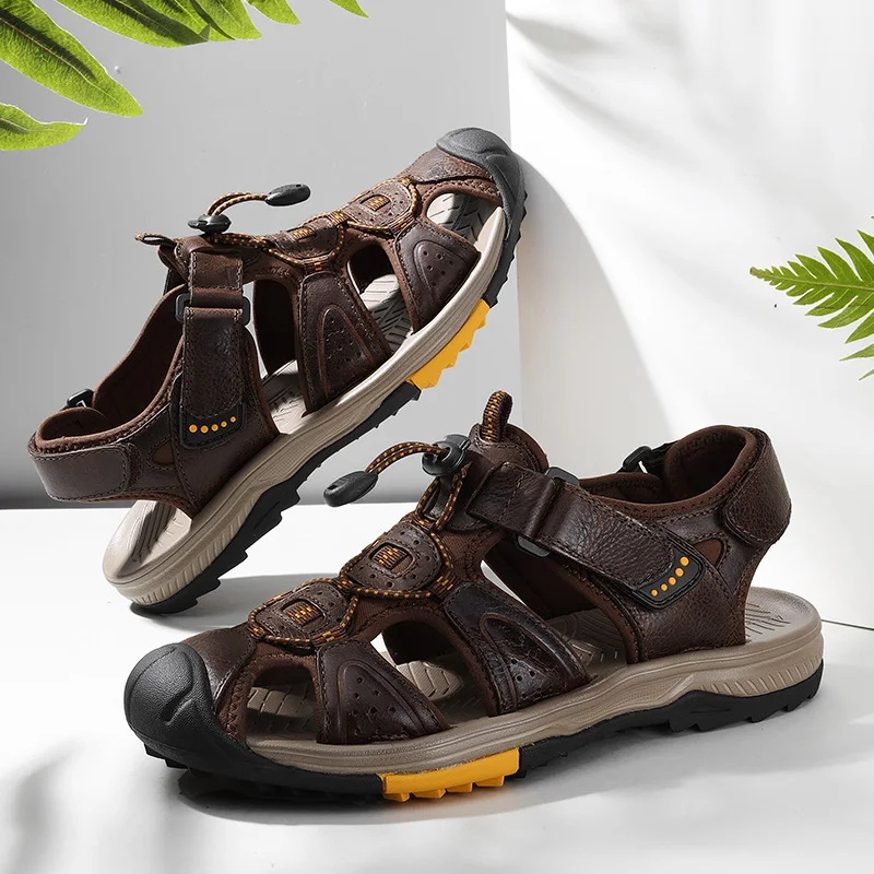 Large Size Men's Sandals Breathable Casual Shoes Outdoor Plus Size 47 48 Men's Beach Shoes Rubber Outsole For Men