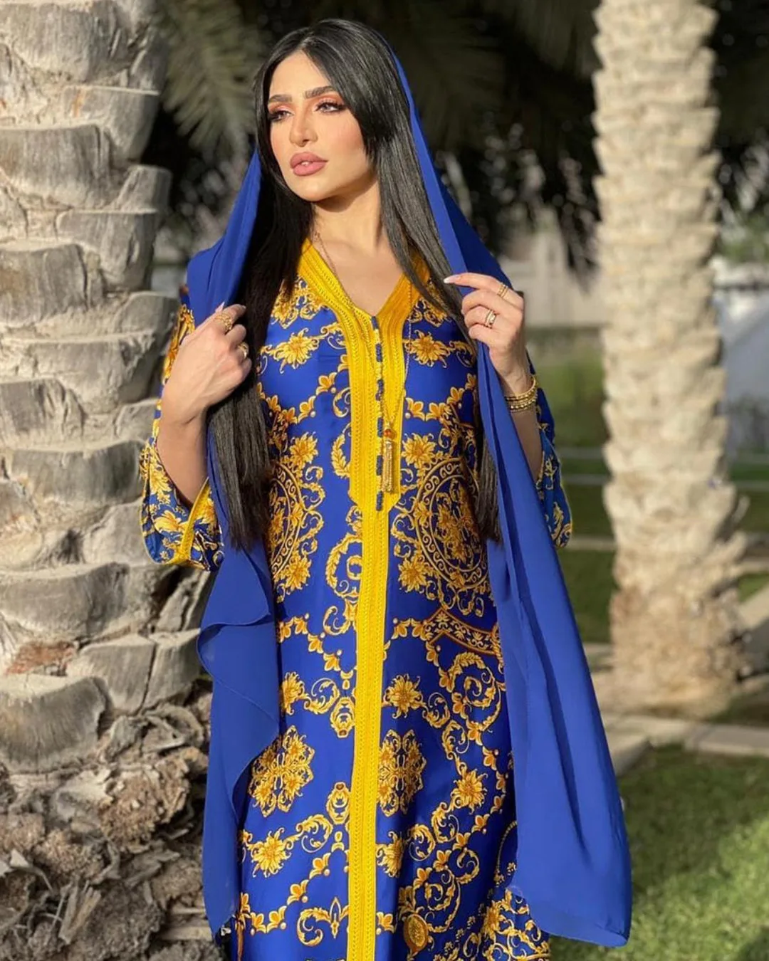Ramadan Turkey Muslim Dress Women Abaya Moroccan Kaftan