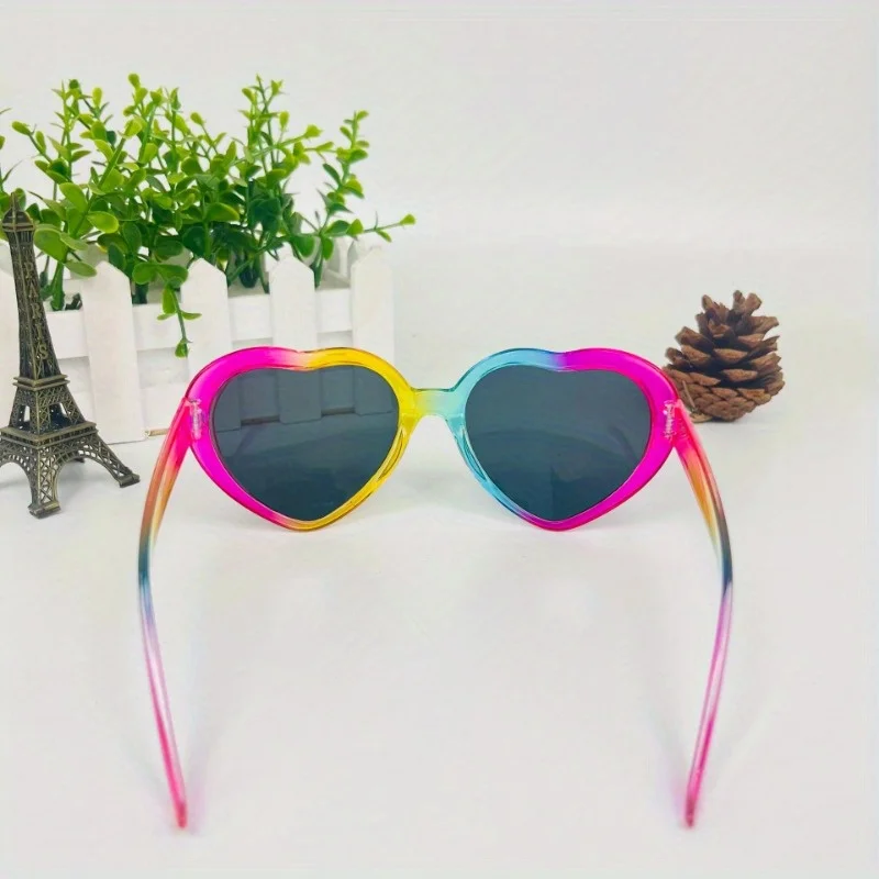 Fashion Rainbow Camera Glasses Unisex Decorative Shades for Sports Party Vacation Travel Driving Fishing Photo Prop