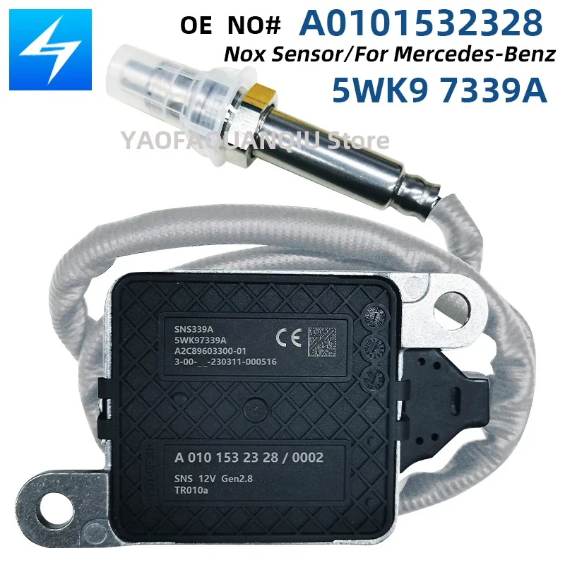 

5WK97339A A0101532328 Nitrogen Oxygen Sensor NOx Sensor For Mercedes-Benz X166 W164 W166 Detroit Benz DD13 DD15 DD1