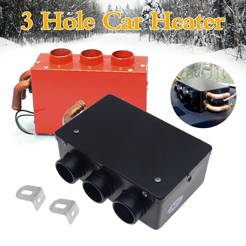 Universal 12V/24V 24W 3 Hole Portable Car Vehicle Heating Cooling