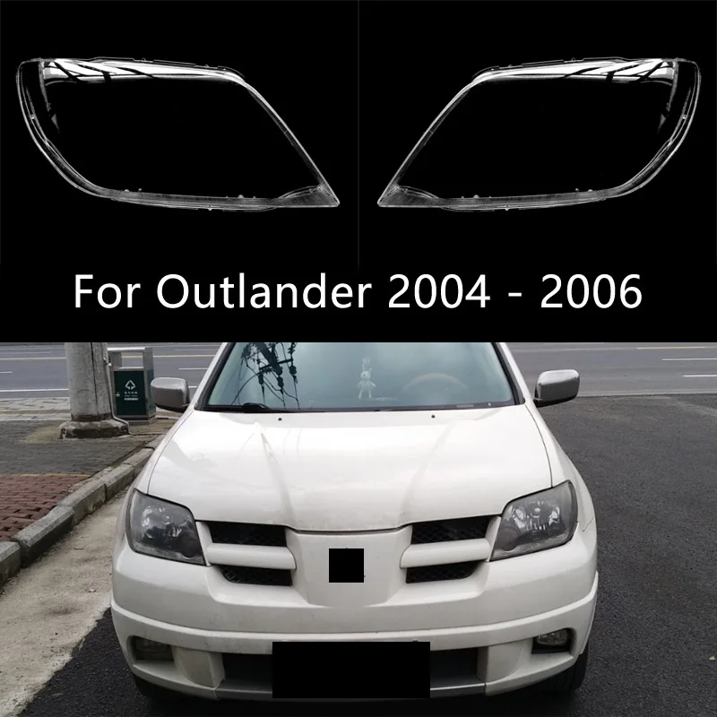 

For Mitsubishi Outlander 2004 2005 2006 Headlight Cover Lamp Shade Headlights Shell Lampshade Headlamp Housing Lens Plexiglass