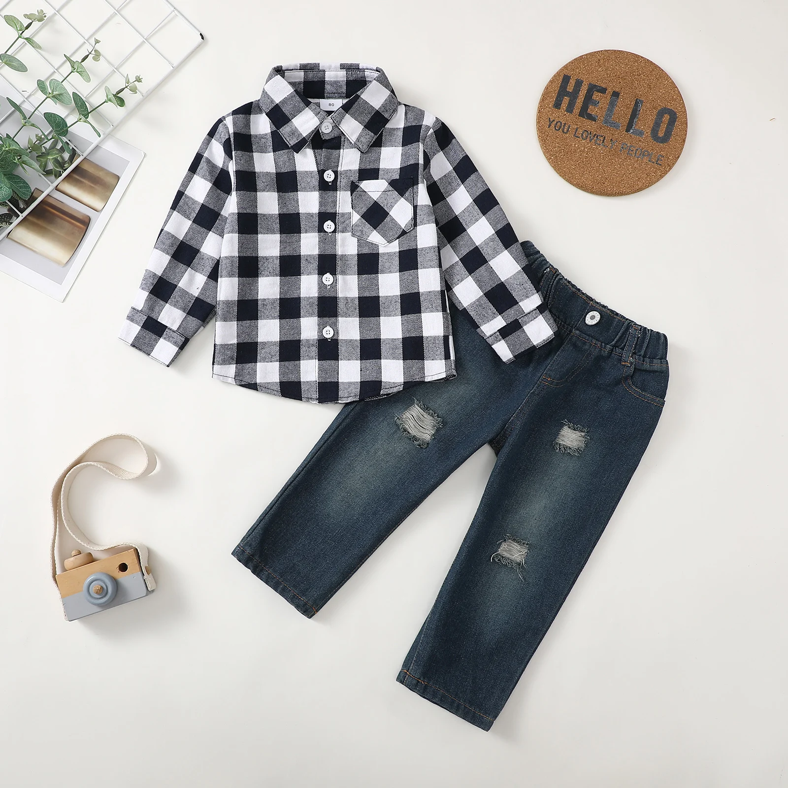 Baby Boys Winter Denim Set 6