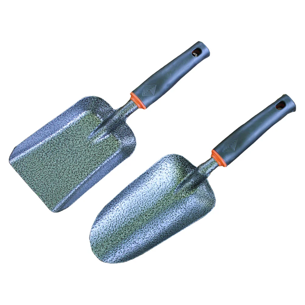 2PCS Iron Thickening Fertilizing Gardening Balcony Soil Loosening Tool Gardening Trowels Shovels