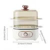 Steamer Electric Steam Pot Cooking Steaming Home 2-layer Transparent Food Dumplings Household Pan Warmer Multicooker 110V/220V 6