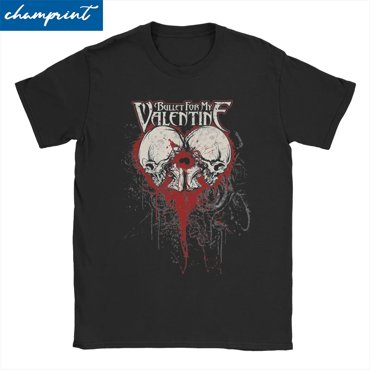 

Bullet For My Valentine Heart for Men Women T Shirts Metal Music Novelty Tee Shirt T-Shirts Cotton Graphic Printed Clothing