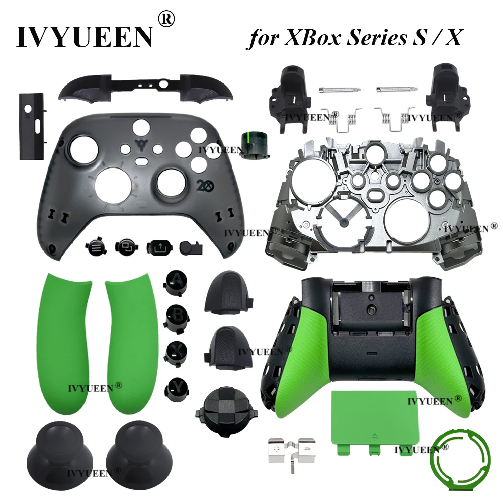 携帯電話ホルダー,xbox xboxシリーズ,xbox one,sxコントローラーアクセサリー,コントローラー,スマートフォン用ゲームパッド -  AliExpress XboxシリーズS Xコントローラー用交換用ハウジングシェルケース フロントバックカバー ABXY ボタンアクセサリー(ブラック), image size:1000x1000