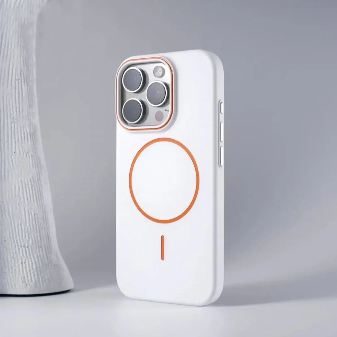 Sleek Matte Finish Magnetic Phone Case with Wireless Charging Capability
