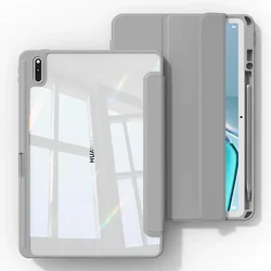 Custodia Trasparente in Acrilico per Tablet con Portapenne - Cover Protettiva Trasparente per Vari Modelli e Dimensioni