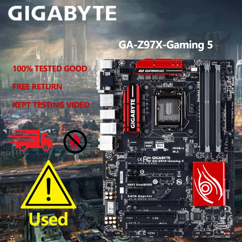 Gigabyte Z97X Gaming 5 Computer Usb3.0 Sataiii Scheda Madre Lga 1150 Ddr3 Z97 Scheda Madre Desktop