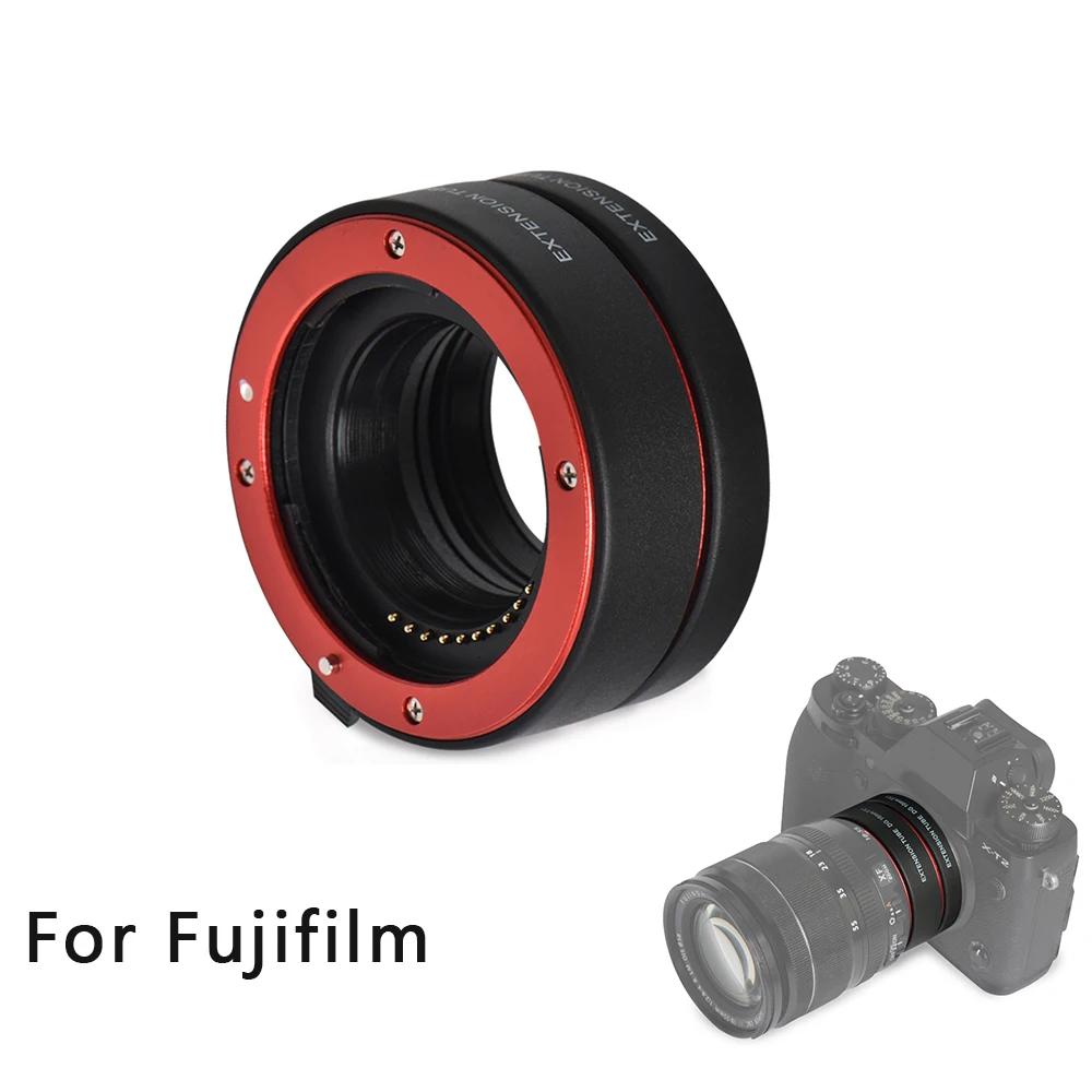 Auto Focus Macro Extension Adapter Tube Ring 10Mm + 16Mm Set Montaggio In Metallo Per Fujifilm Xt30Ii Xt30 Xt3 Xt4 Xe4 Mcex-11 Mcex-16