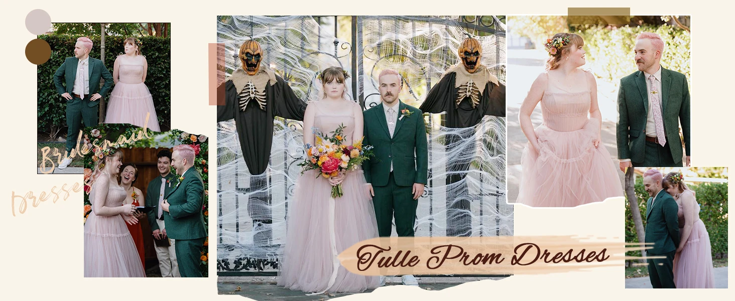 tulle prom dress