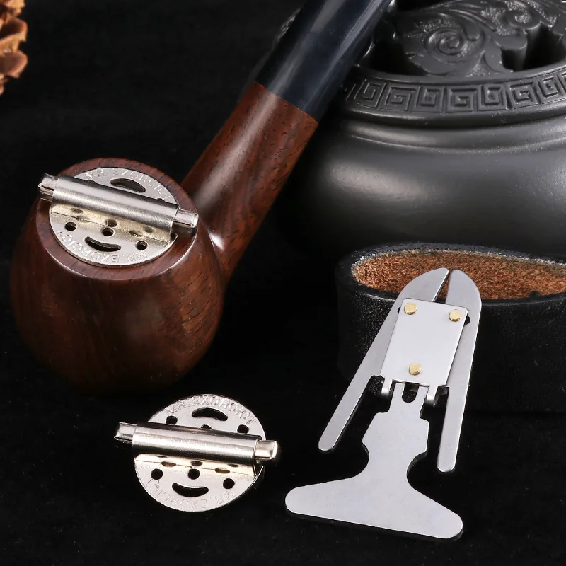 Smoking Accessories Tobacco Pipe Tobacco Smoking Accessories Herb Smoking Pipe Smoking Pipe 1pcs Stainless Steel Cigar Pipe Tobacco Lid Outdoor Smoking Wind Cap Cover Spring Loaded Metal Adjustable Size for 15-20mm Pipes
