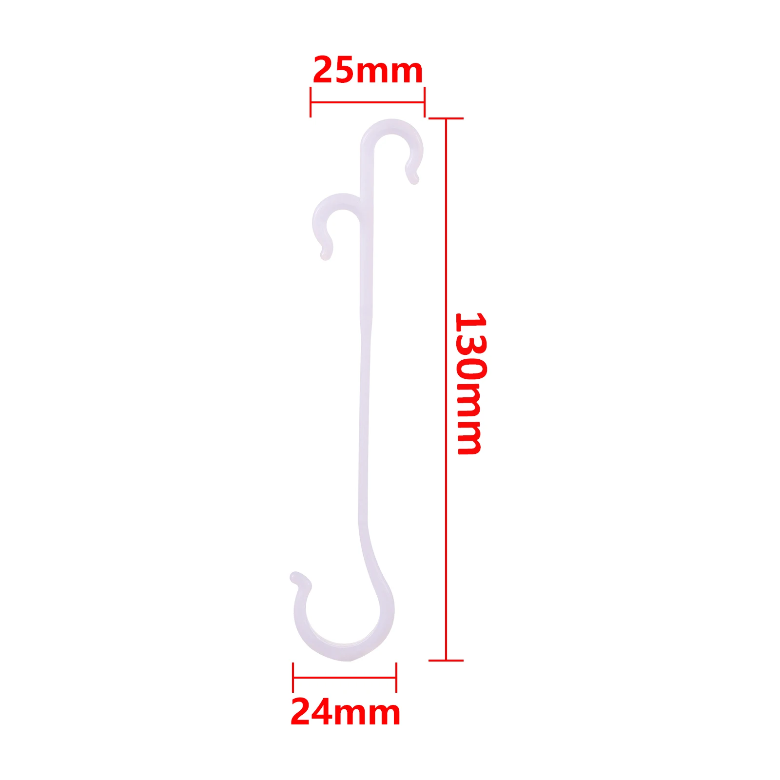 Tomato Support J Shaped Ear Hook Clip Garden Vegetable Grape Vine Fastener Buckle Prevent Fruit Cluster Falling 13/16cm 5/200Pcs