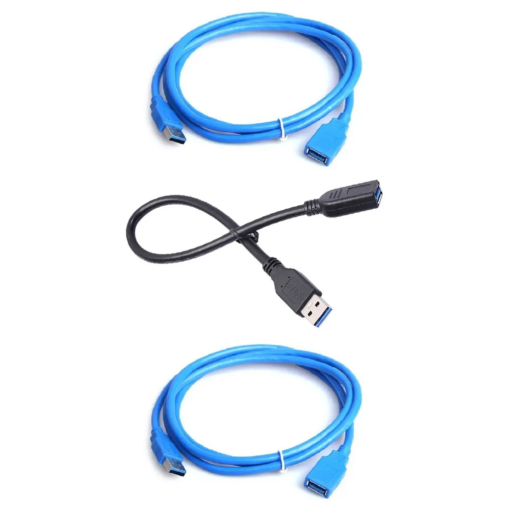 USB 3.0 A Male AM to USB 3.0 A Female AF USB3.0 Extension Cable  0.5m 1m 1.5m 3m for Laptop Mouse Keyboard Hard Disk Computer