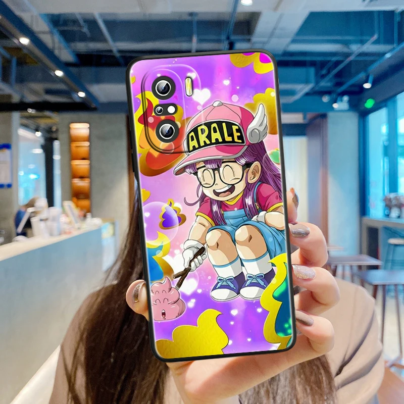 thumbnail image 1 of Arale Anime para Xiaomi Redmi Note 13, 12, 11E, 11S, 11, 11T, 10, 10S, 9, 9S Pro Plus, 4G, 5G, funda negra para teléfono, 1 of 5