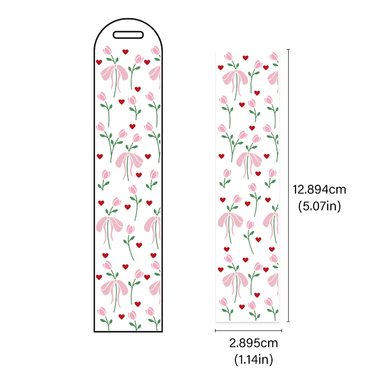 5pcs 1.14*5.07in Bookmark Wrap For Craft Pen Gift School Classroom Bookmarks