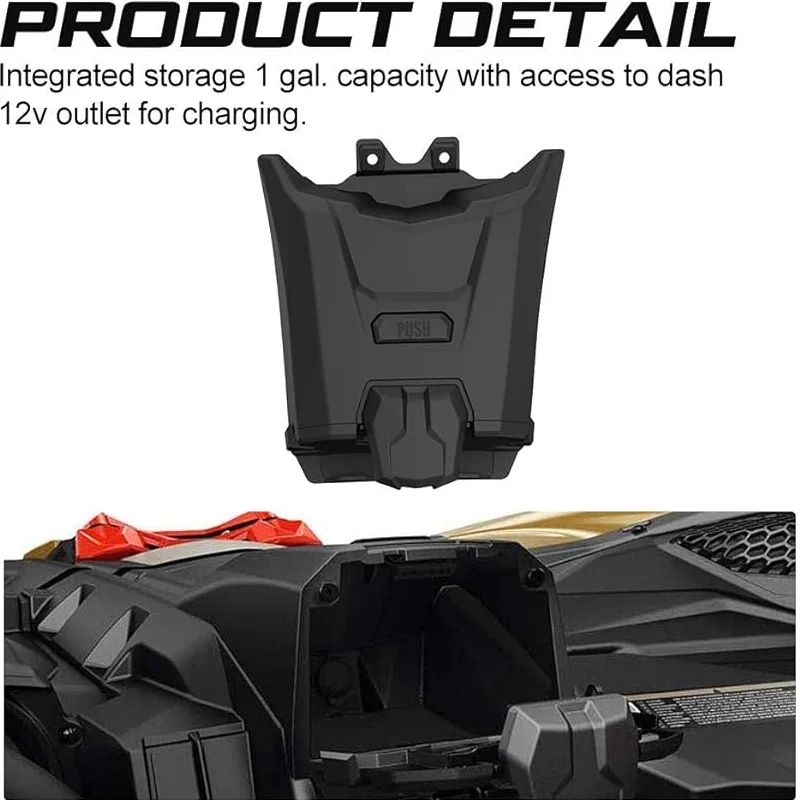 Smartphone Bracket with Integrated Storage and Organizer Tray for Can-Am Maverick X3 Accessories