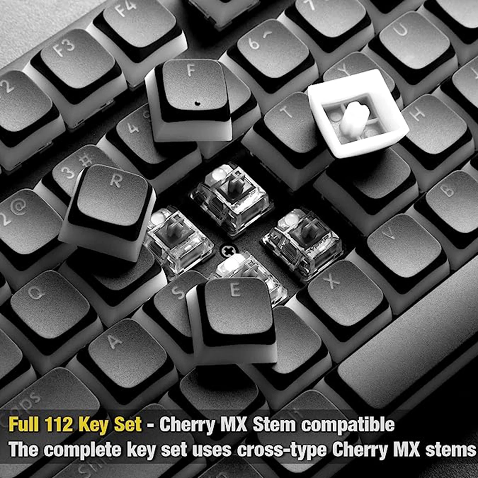 Xda Perfil Pudim Keycaps Grupo Pbt Duplo Tiro Translúcido para Iso e Layout Ansi Teclado Mecânico 60 65 68 75 87 98 104 - Imagem 6