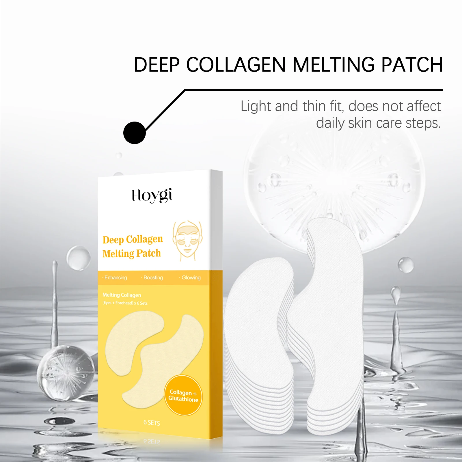 Collagen Protein Soluble Patches For Forehead And Eye Firming_voghion.com