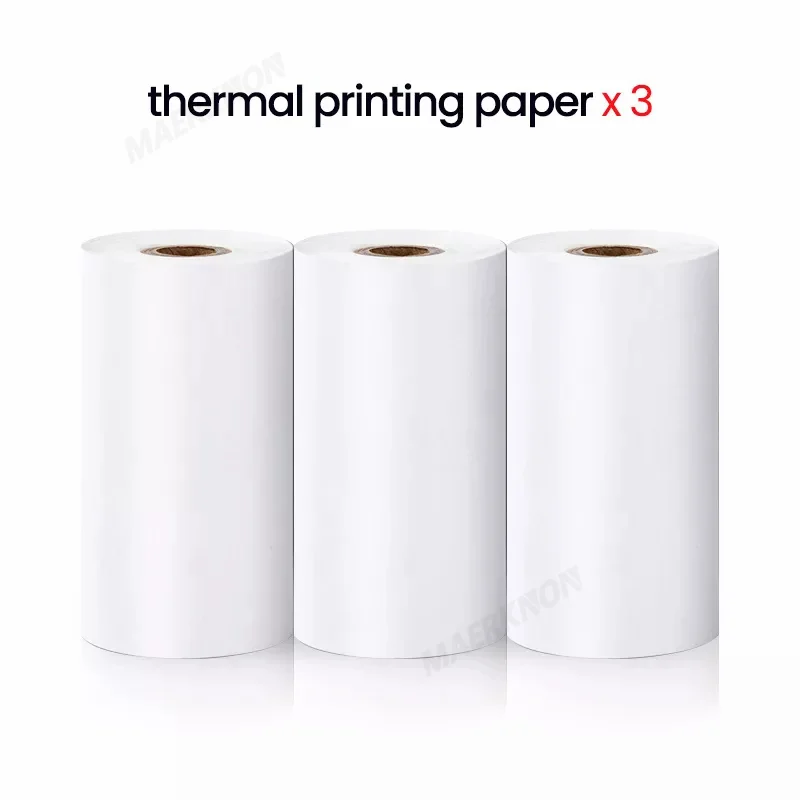 High-Definition Mini Portable Printer Thermal Paper Universal 57mm Self-Adhesive Paper Label Stickers for Photo Picture Printing
