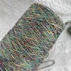 500g Unique Fancy Space Dye Gold Silver Silk Cotton Hollow Yarn Handwork Crochet Knit Metallic Yarn Thread X5599 1