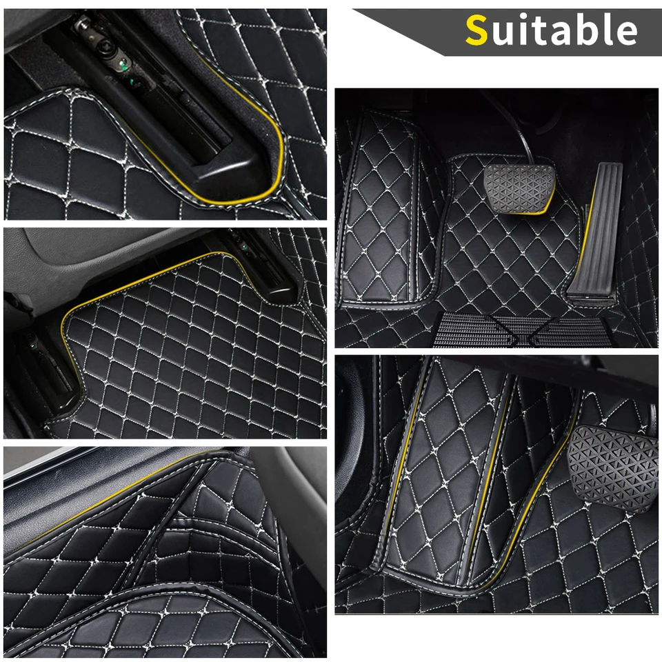 Kit Tappetini Auto Su Misura Per Kia Sorento Diesel 5 Posti 2020-2025 – Moquette Premium Con Ricamo E Battitacco, Made In Italy