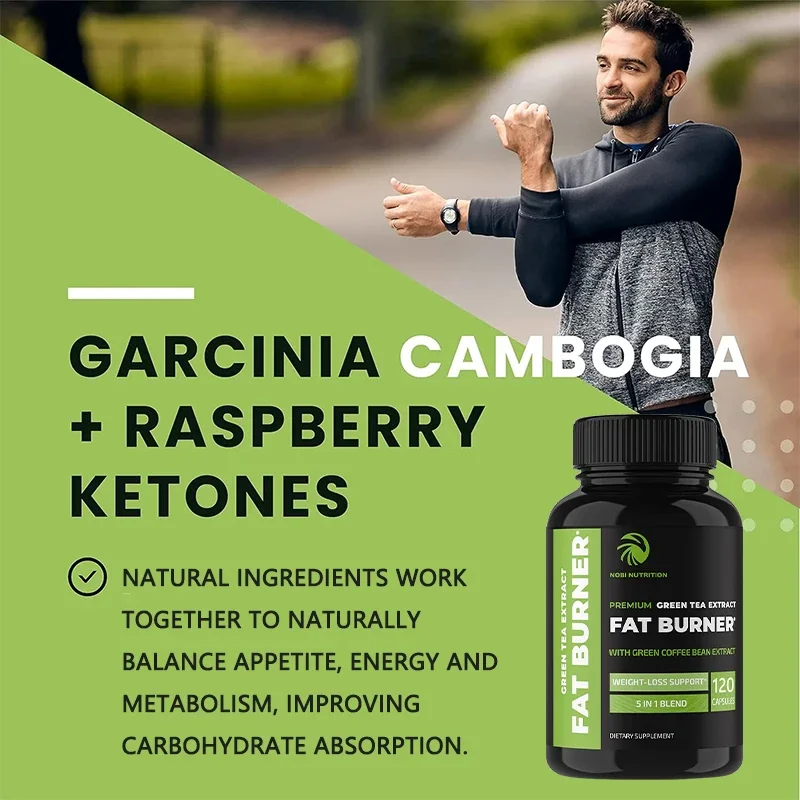Green Tea Extract Fat Burner Contains Green Coffee Bean Extract for Men and Women Boosts Metabolism Keto Diet Health