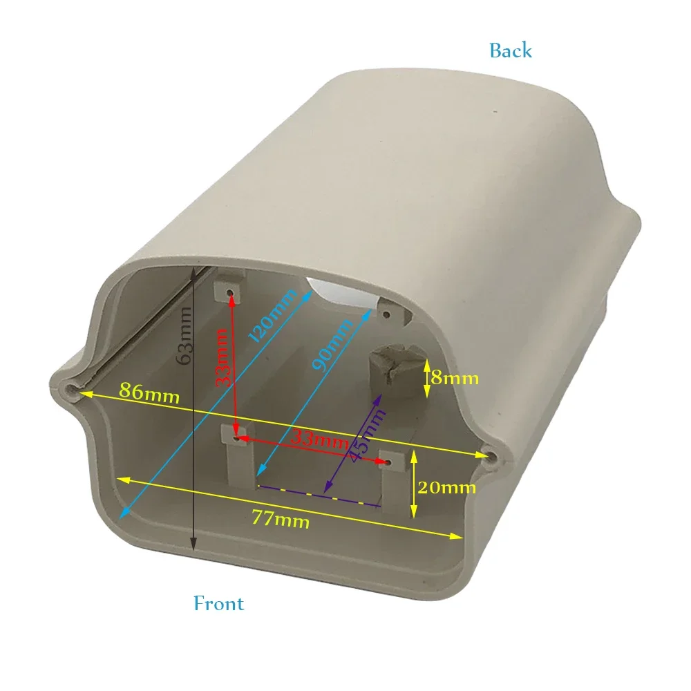 Indoor Outdoor Surveillance Security CCTV Camera Housing Protective Enclosure Casing Kit &Adjustable Wall Ceiling Mount Bracket