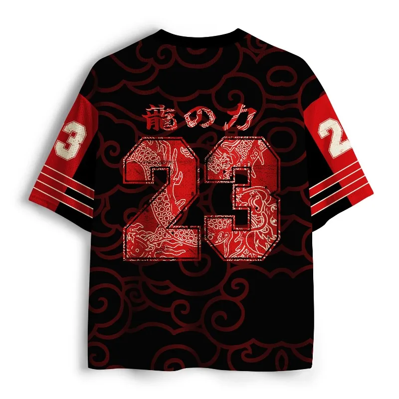 2026 New Jersey sports short sleeved T-shirt, V-neck short sleeved T-shirt, Y2K sports fashion 3D printed quick drying jersey 2