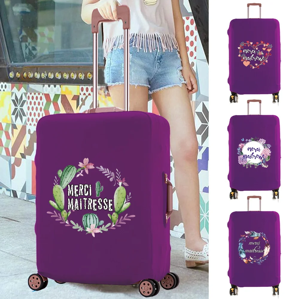 

Thicken Luggage Suitcase Case Protect Cover Travel Accessories Letter Print Elastic Baggage Suitable 18 To 28 Inch Dust Covers