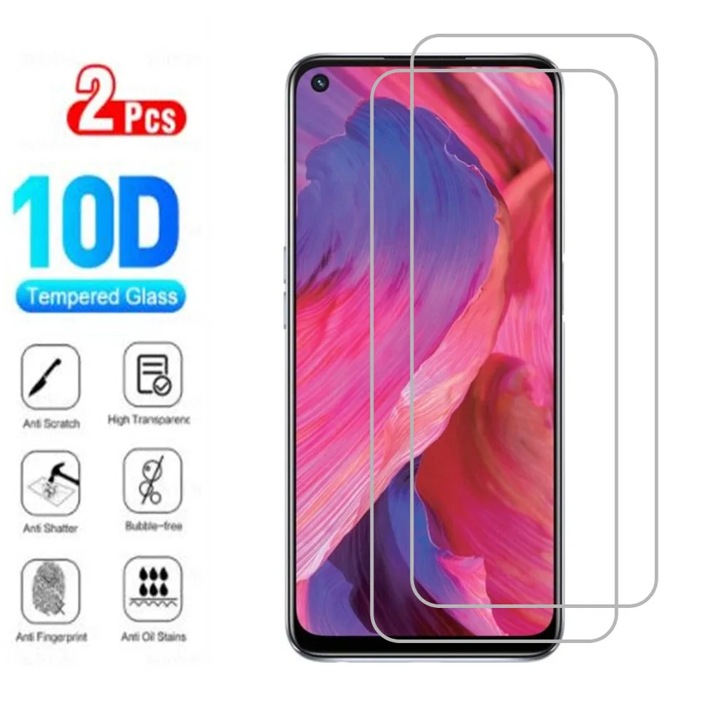 2Pcs Original Protection Tempered Glass For Oppo A74 5G A54 6.5&quot CPH2197 CPH2263 CPH2195 Screen Protective Protector Cover Film |