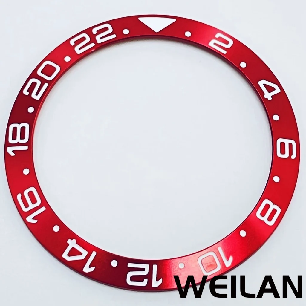 Ceramic & Aluminum GMT Diver-Style Bezel Insert for 40mm Cases - Premium Diving Accessory