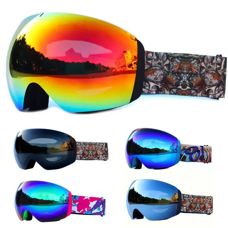 

Магнитные лыжные очки 100% Uv400, противотуманные защитные очки для сноуборда для мужчин и женщин, мотоциклетное оборудование