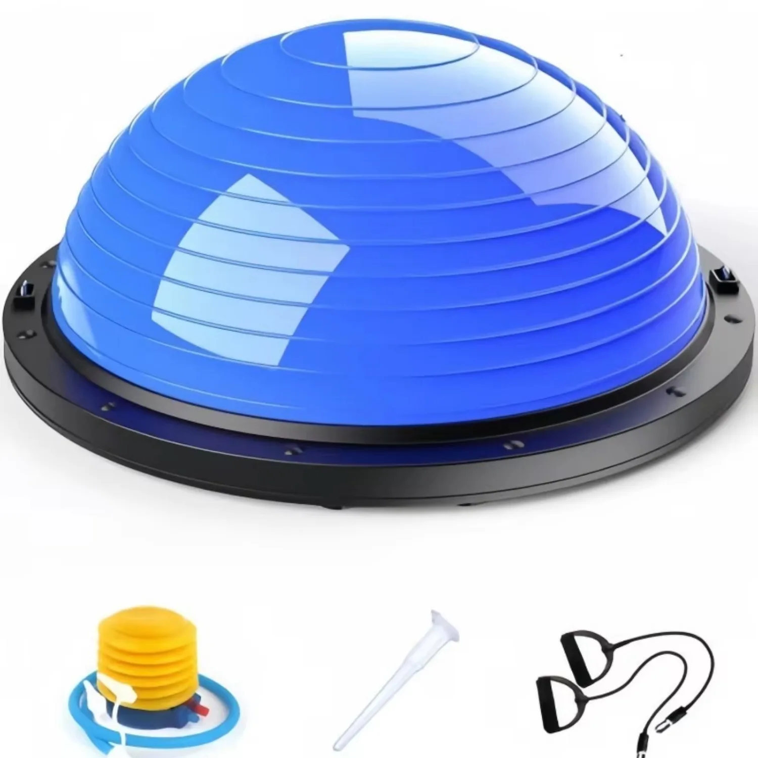46cm High Quality Yoga Balance Ball Strong Half Home Gym Fitness Ball Explosion-Proof Pilates Fitball Wave Speed