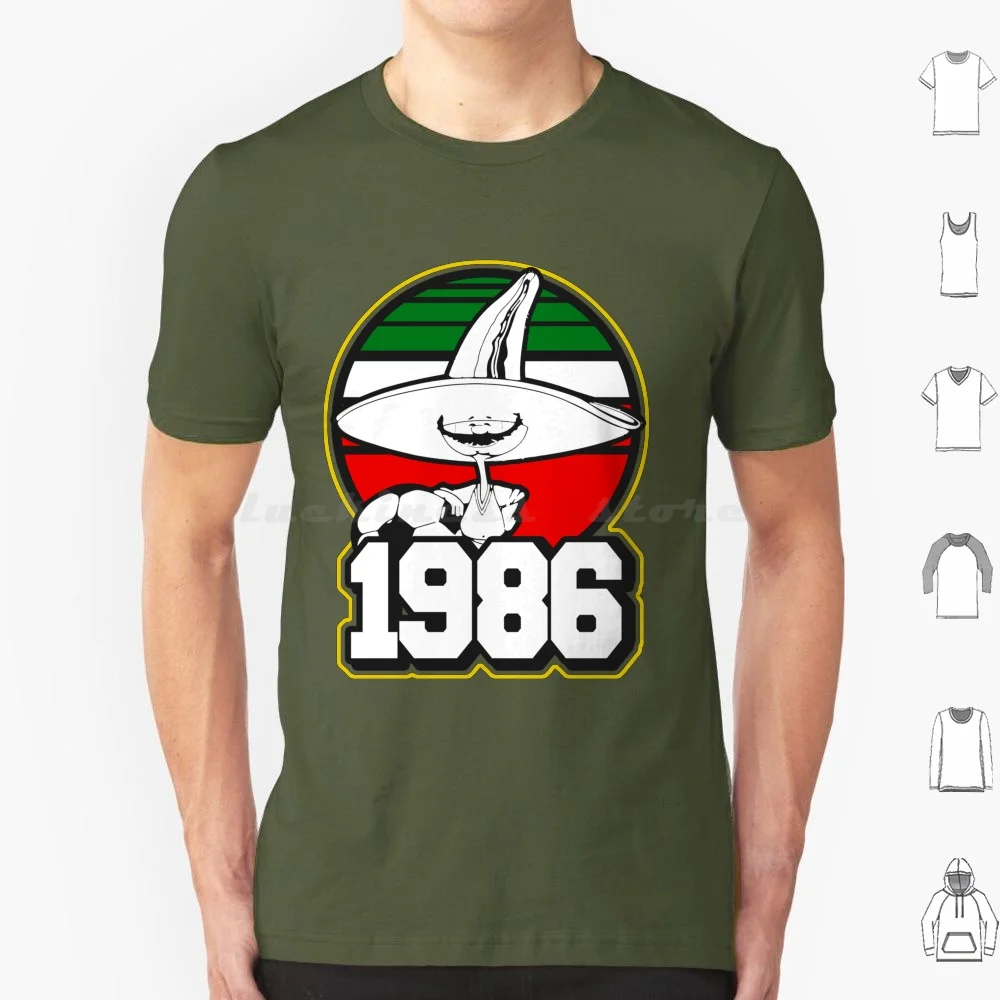 1986 T Shirt Uomo Donna Bambini 6Xl Messico 86 Messico 1986 Messico Pique Messico Pique Copa Mundial De Ful Tbol Calcio Futbol Soccer