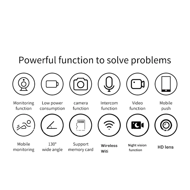 LICG-Tuya Smart Home Doorbell Camera Waterproof Wifi Video Intercom 1080P Outdoor Security Protection Two Way Audio